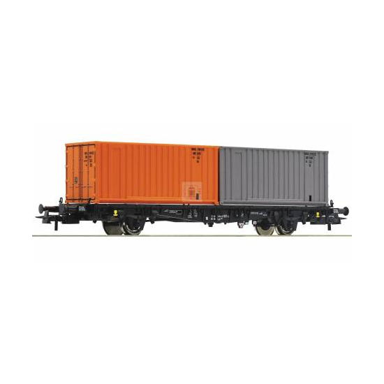 Wagon do transportu kontenerów Lgjs, DR Roco 76787 H0